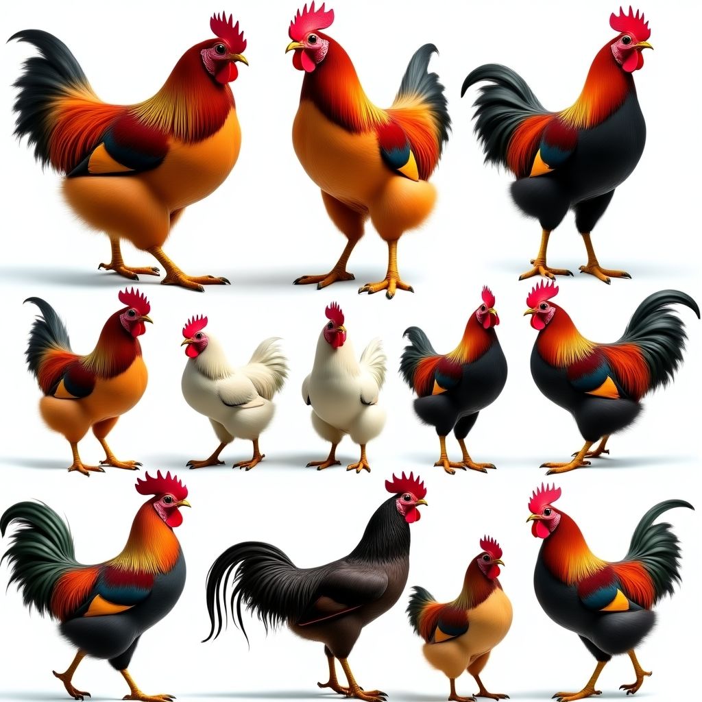 Various Chicken Breeds